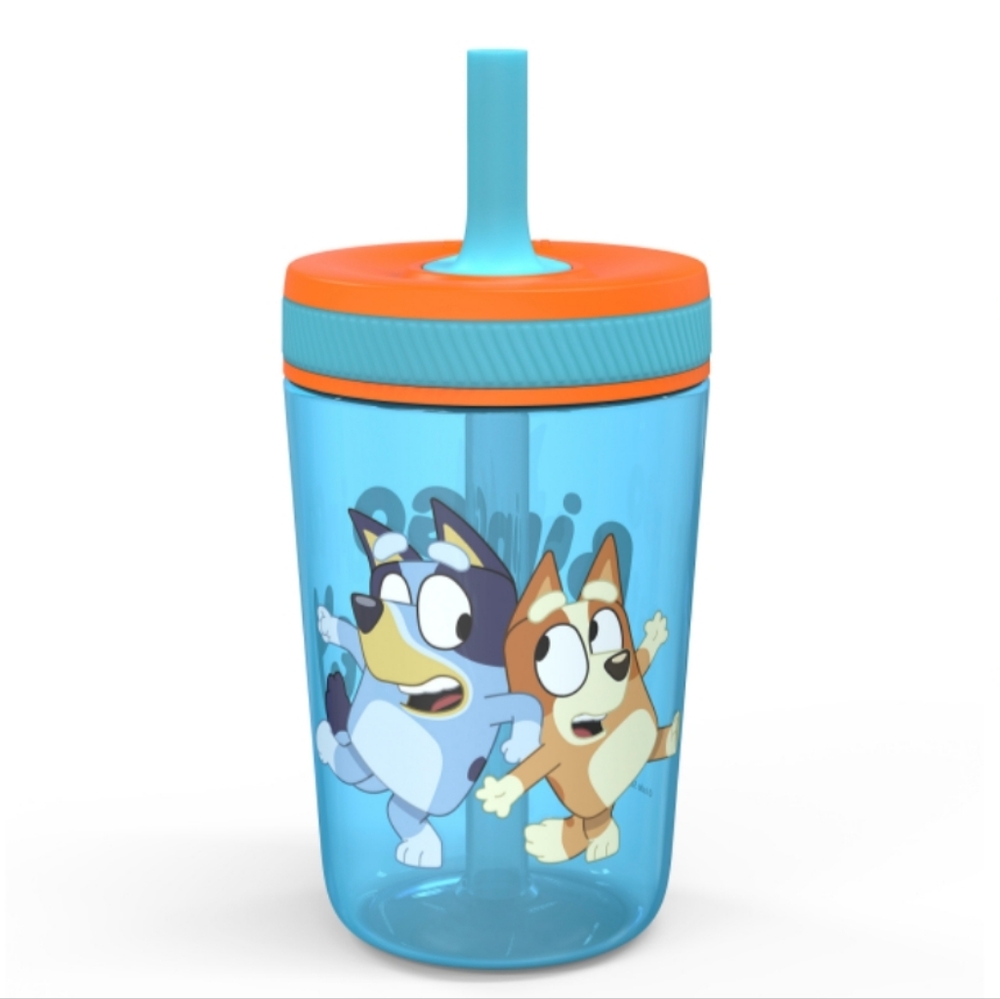 NWT Bluey ZAK! Brand Kids Sippy Cup Tumbler with Straw (15 oz.)